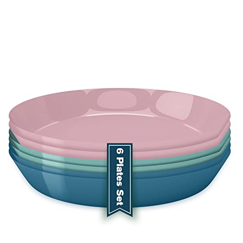  Ideal Dining Platos de plástico desechables para ensalada de 10  pulgadas, buenos para usar en microondas : Hogar y Cocina